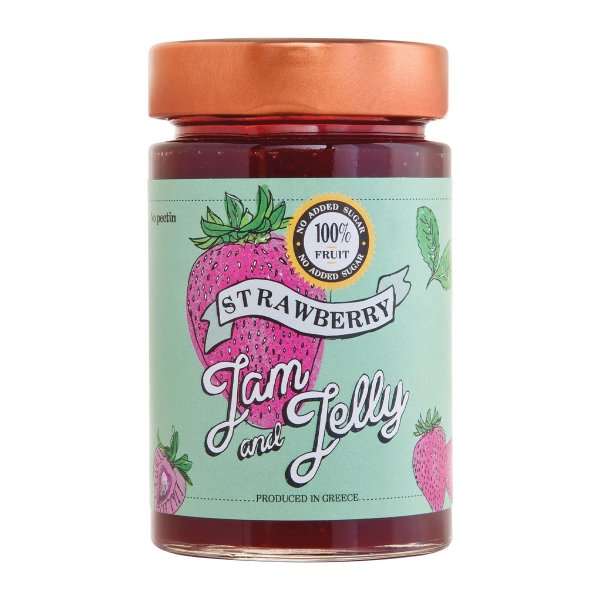 Jam and Jelly Άλειμμα Φράουλα (χωρίς ζάχαρη)