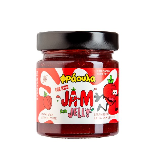 Jam and Jelly for Kids Μαρμελάδα Έξτρα Βελουτέ Φράουλα
